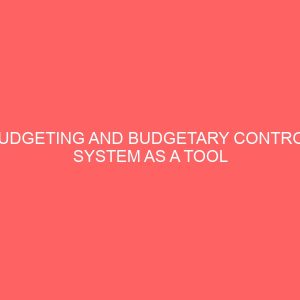 budgeting and budgetary control system as a tool the decision making in an organisation 26457