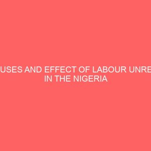 causes and effect of labour unrest in the nigeria local government system 39065