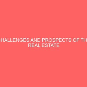 challenges and prospects of the real estate marketing in bori rivers state nigeria 14096