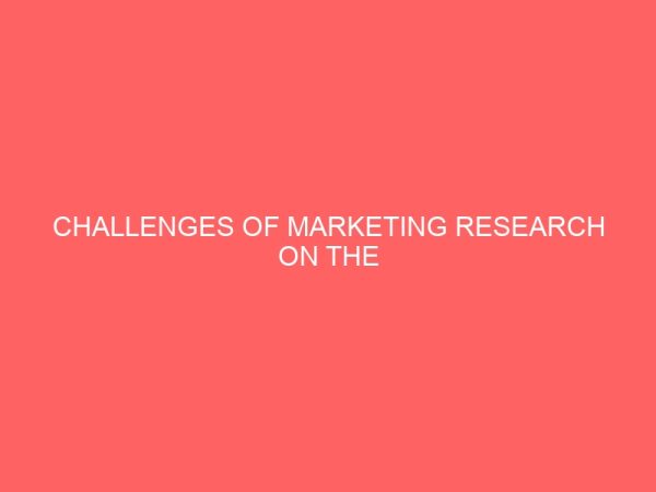 challenges of marketing research on the manufacturing of flour production 32498