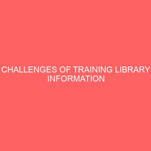 challenges of training library information science students 14085