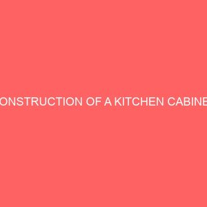 construction of a kitchen cabinet 21876