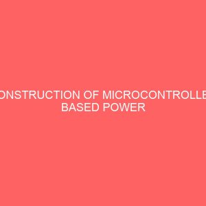 construction of microcontroller based power inverter 30970