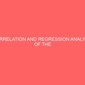 correlation and regression analysis of the expenditure on advertisement and amount realised on sales 35765