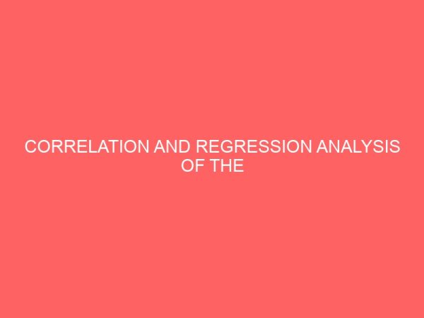 correlation and regression analysis of the expenditure on advertisement and amount realised on sales 35765