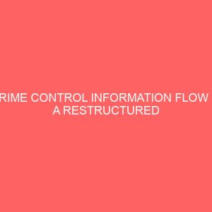 crime control information flow in a restructured nigeria national identification system election and census fraud solution 12969