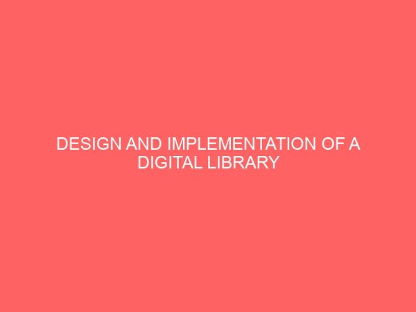 design and implementation of a digital library system 12926