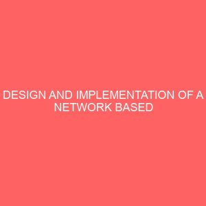 design and implementation of a network based security information system 2 28415