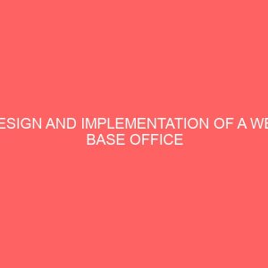 design and implementation of a web base office management system 28745