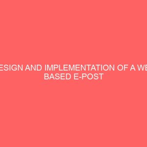 design and implementation of a web based e post management system 28608