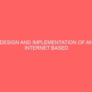 design and implementation of an internet based hostel accommodation allocation system 25234