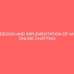 design and implementation of an online chatting forum 23029