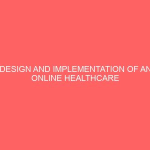design and implementation of an online healthcare system 24636
