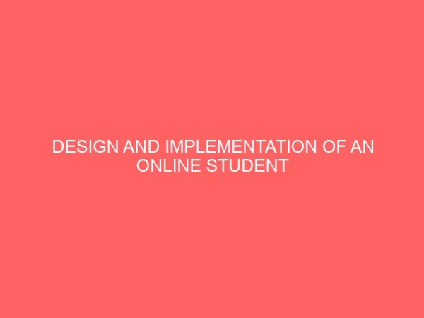 design and implementation of an online student registration portal 24619