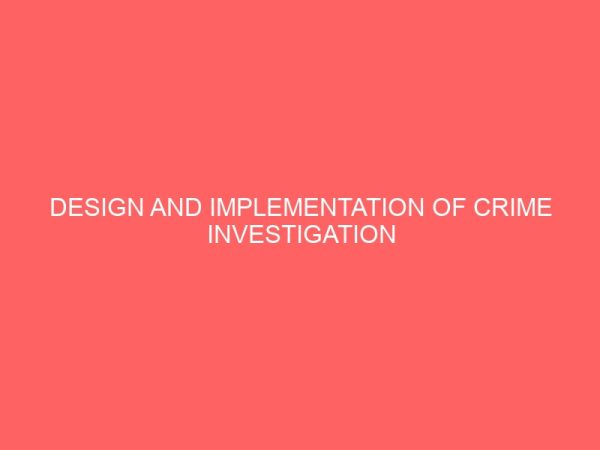 design and implementation of crime investigation system using biometric approach 22504