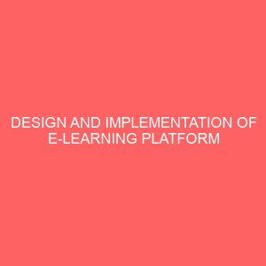 design and implementation of e learning platform for introduction to c programming language 25809