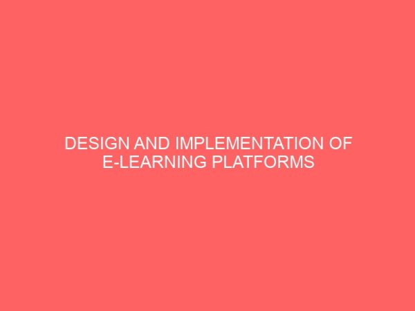 design and implementation of e learning platforms for an introduction to c programming language a case study of the department of computer science 12937