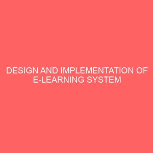 design and implementation of e learning system 23353