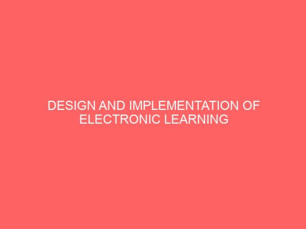 design and implementation of electronic learning and assignment portal 25421