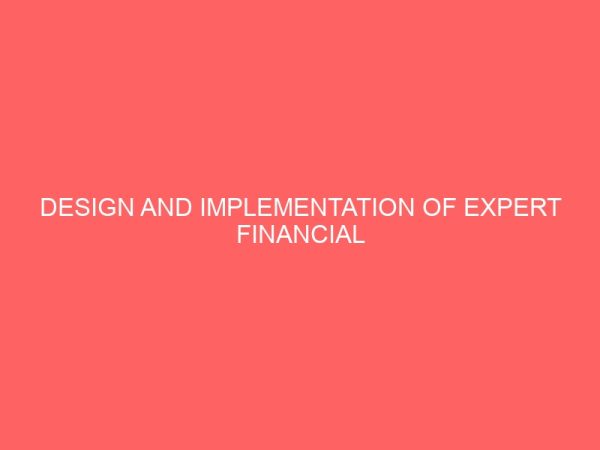 design and implementation of expert financial planning and budgeting 25134