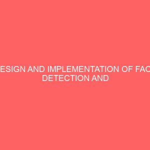 design and implementation of face detection and recognition system 2 29535