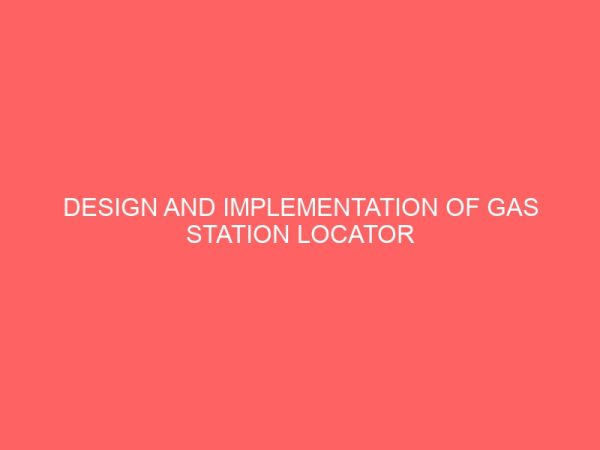 design and implementation of gas station locator 23996