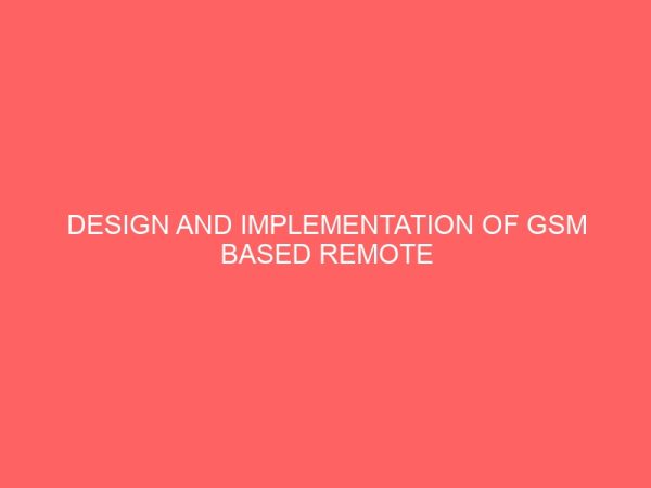 design and implementation of gsm based remote switching system 28632