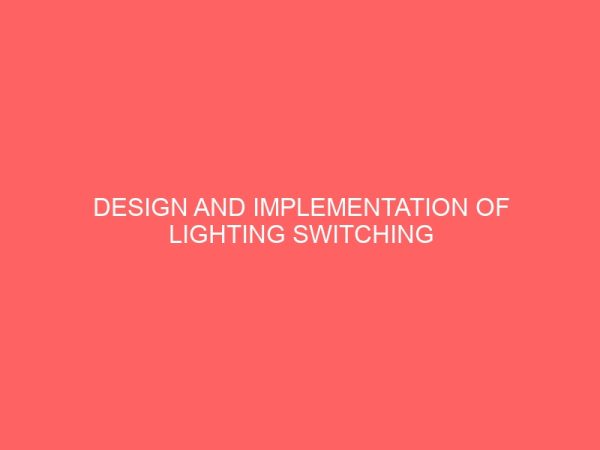 design and implementation of lighting switching control system interface 28458