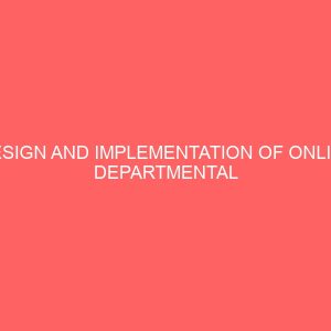 design and implementation of online departmental clearance system a case study of nasarawa state polytechnic lafia 23946