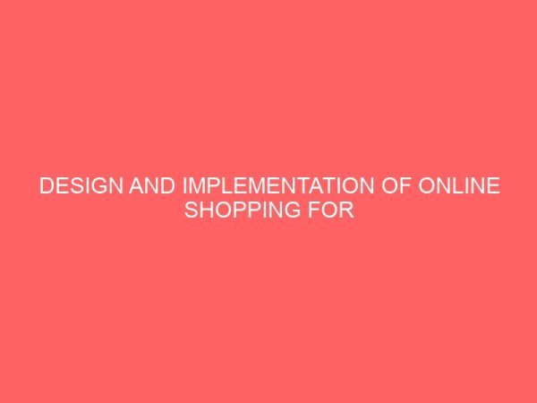 design and implementation of online shopping for bookshop 25506