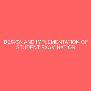 design and implementation of student examination result processing system 36416