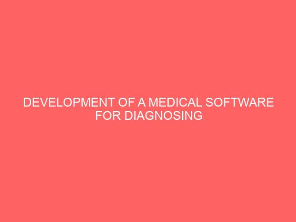 development of a medical software for diagnosing cancer 23231