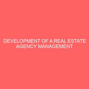 development of a real estate agency management system 23627