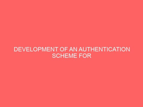development of an authentication scheme for android phones 14065