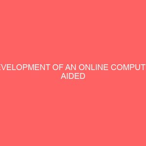 development of an online computer aided troubleshooting in automobile 23032