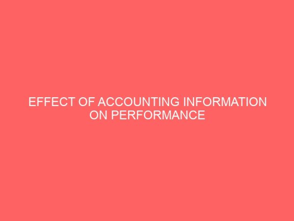 effect of accounting information on performance of union bank nigeria plc 2 17819
