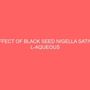 effect of black seed nigella sativa l aqueous extract on the lipid profile of albino rat 19031