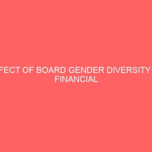 effect of board gender diversity on financial performance of selected quoted deposit money banks in nigeria 17820