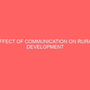 effect of communication on rural development 3 13935