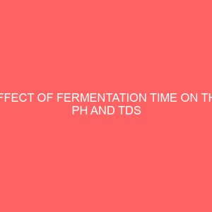 effect of fermentation time on the ph and tds values of cow dung fertilizer 37745