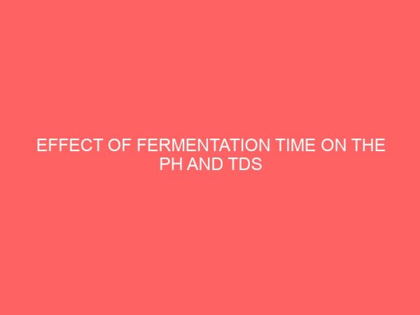 effect of fermentation time on the ph and tds values of cow dung fertilizer 37745