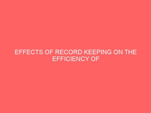 effects of record keeping on the efficiency of cooperative management 30188