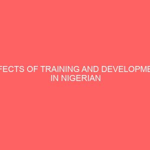 effects of training and development in nigerian organisations a study of junior workers in the college of art and social sciences in ksa nigeria 13171