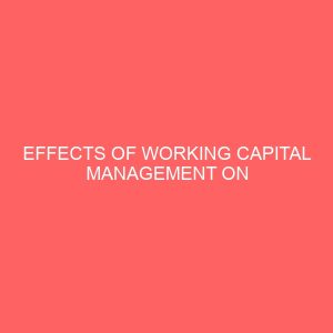 effects of working capital management on cooperative efficiency 30193