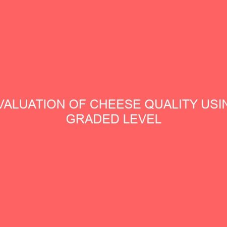 evaluation of cheese quality using graded level of different plant extracts as milk coagulant 18459