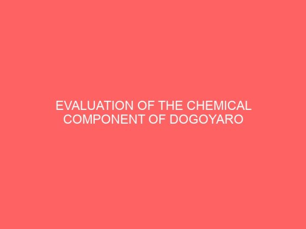 evaluation of the chemical component of dogoyaro liquid azadirachta indica for anti malaria 12836