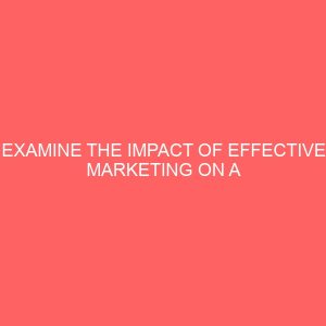 examine the impact of effective marketing on a tourist destination 31349