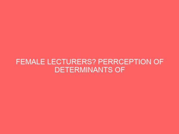 female lecturers perrception of determinants of impulse buying in universities in north east nigeria 13334