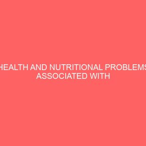health and nutritional problems associated with food allergy in doko lavun lga niger state 41165