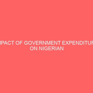 impact of government expenditure on nigerian economic growth 1981 2010 12994